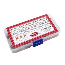 300pcs Ceramic Capacitor Kit 10pF-100nF Assortment Set Storage Box Arduino