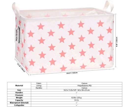 Fabric storage basket - fabric,