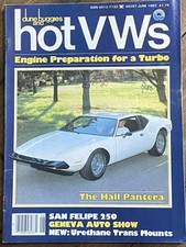 ~Dune Buggies Hot VWs June 1982 VOLKSWAGEN VW Beetle Bug Racing Magazine Bus