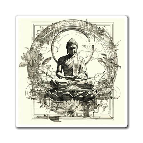 Zen buddha magnetic - zen, decor