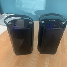 Bush Stereo speakers two CAB-91667. AUX  . BLUETOOTH. 