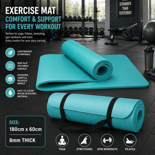 Extra thick yoga mat 8mm - extra,