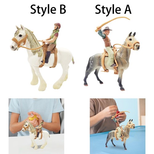Horse figure with - saddle, pvc