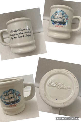Vintage old spice shaving mug - spice,