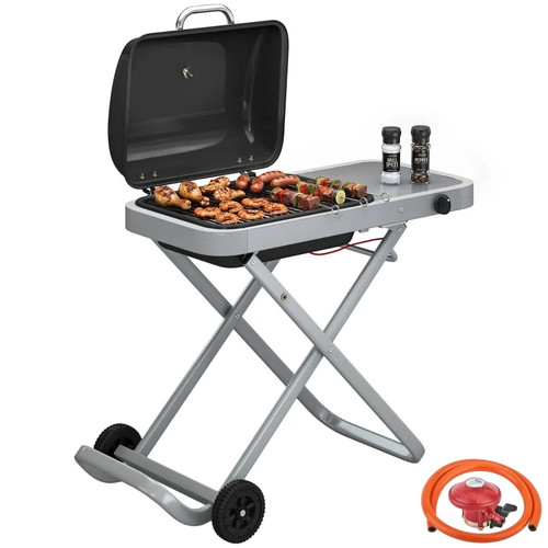 Foldable gas bbq grill - grill, with