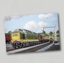 Fridge Magnet Class 55 BR Green DELTIC Diesel Locomotive British Rail