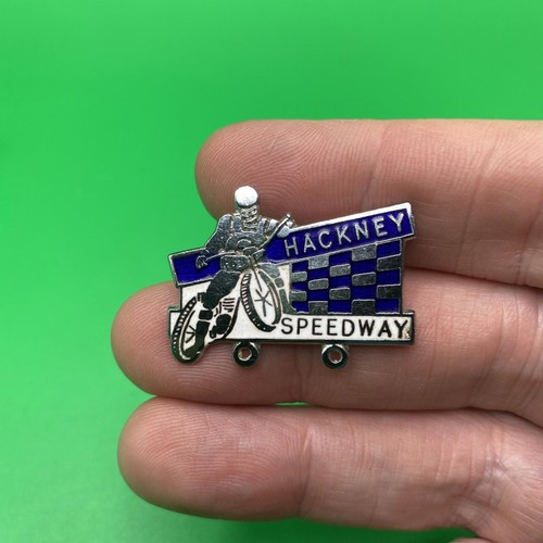 Hackney speedway enamel - hackney,