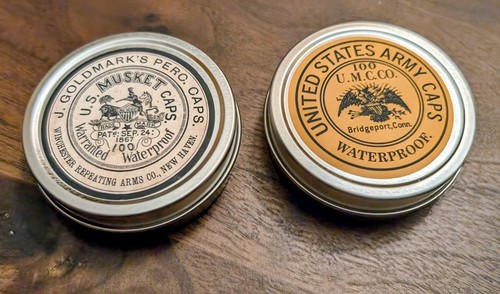 Musket cap tins vintage - vintage, style