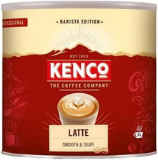Kenco Latte Instant Coffee Tin 1kg – 61 Servings, Vending Machine Refill