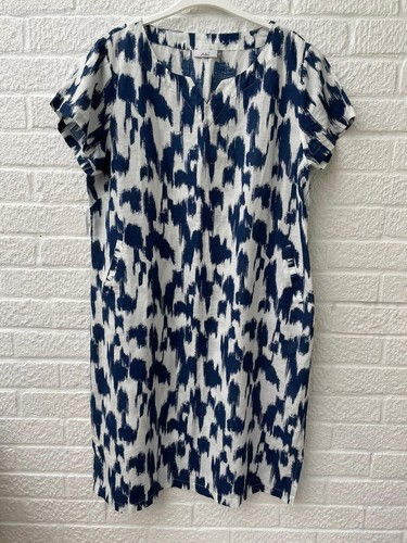 Adini blue white knee length - knee,