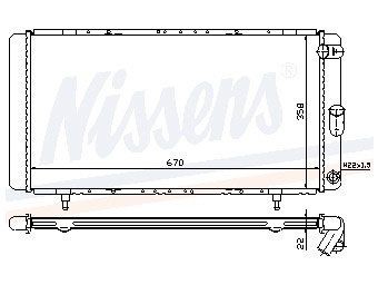 Nissens radiator for renault - radiator,