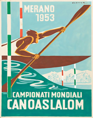 1953 merano canoe slalom - merano,