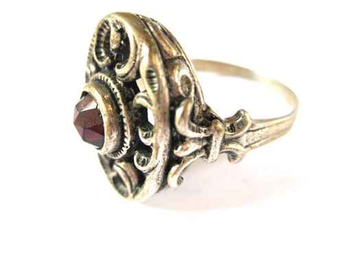 Antique ring silver 835 with - antique,