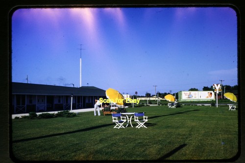 Man motel billboard - billboard, signs