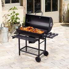 Barrel Barbecue Grill Oil Barrel Stove Outdoor Patio Party Camping BBQ Cooking