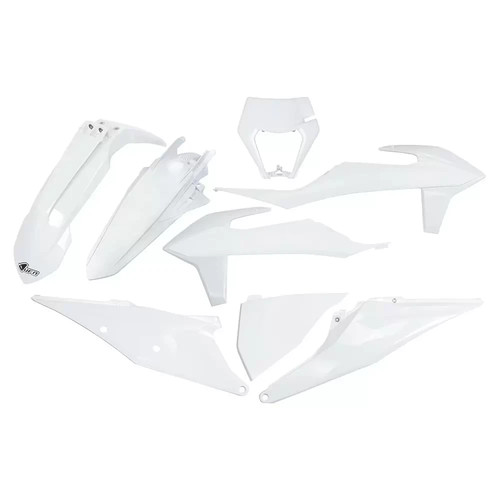 Ufo plastic kit white ktm - ktm, exc