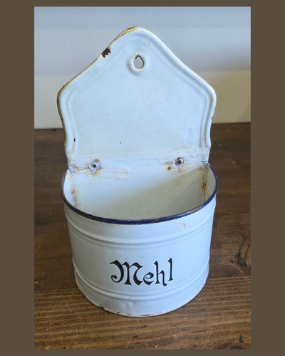 Vintage german enamel mehl - vintage,