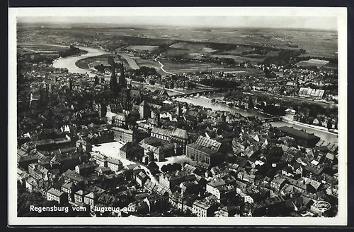 Postcard regensburg view - regensburg,,