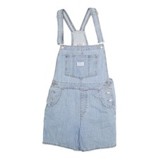 LEVI'S Mens Blue Denim Dungarees Regular Fit Cotton Blend M W30 L6 Classic Style