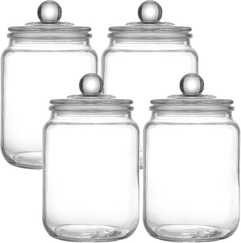 Glass jars with airtight - jars,