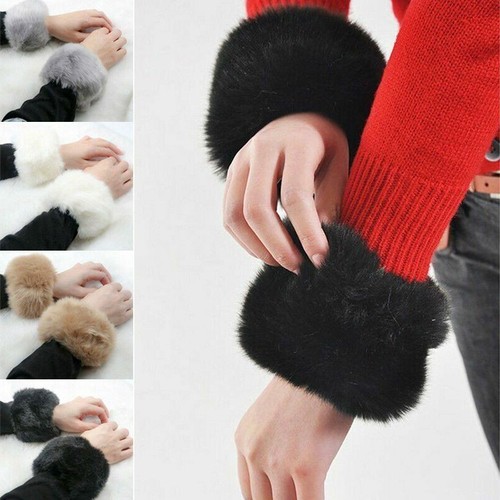 Cuff boot fur - cuff, pair