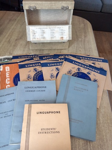Vintage german linguaphone box - vintage,
