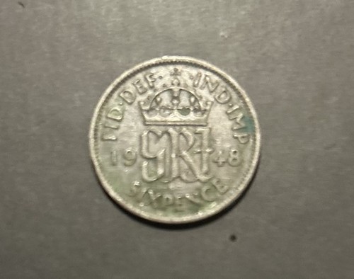 Circulated 1948 six pence - six,