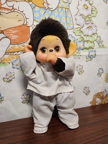 Vtg monchichi doll - monchichi, 9"
