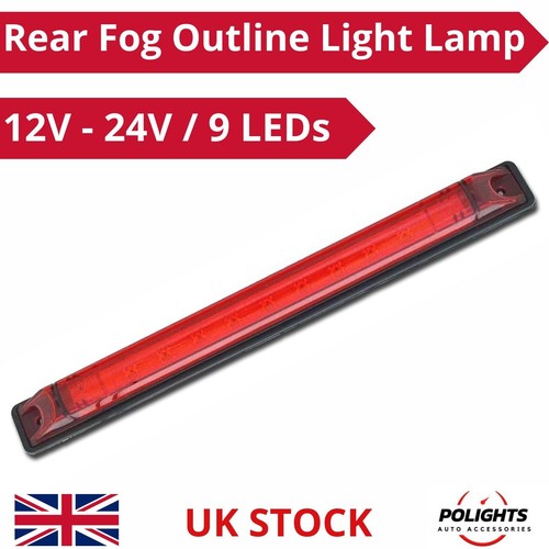 Rear red fog led lamp - red,