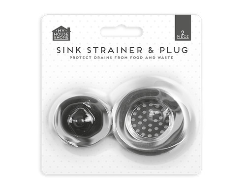 Stainless steel sink bath plug - steel,