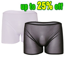 Mens Sheer See Through Boxers