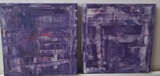 X2 abstract painting on canvas
