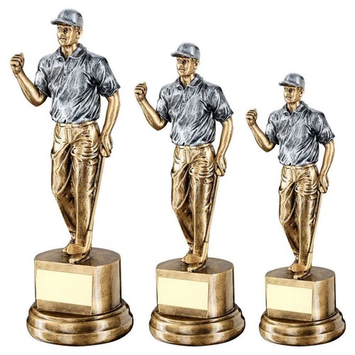 Male golfer golf trophy award - golf,