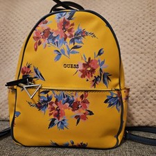 GUESS Floral Yellow Backpack
