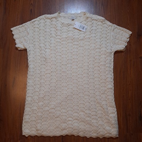 Women short sleeve pointelle - women's,
