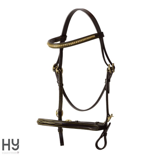 Hand showing bridle - by, hy