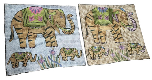 Lot two decorative elephant - two,