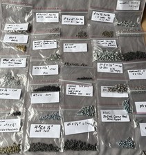 JOB LOT Various Bolts Screws Washers CSK Head Pan Head Brass Steel