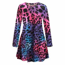Womens Printed Swing Dress