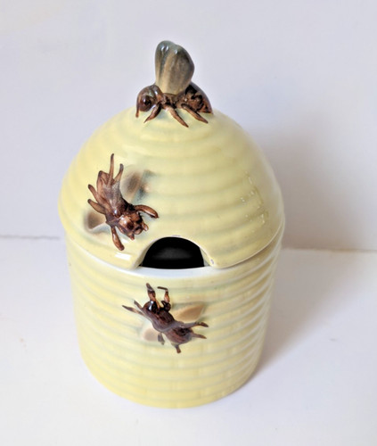 Honey pot with lid ceramic - ,