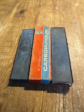 Lot of 3 Carborundum Sharpening Stones / Oilstones