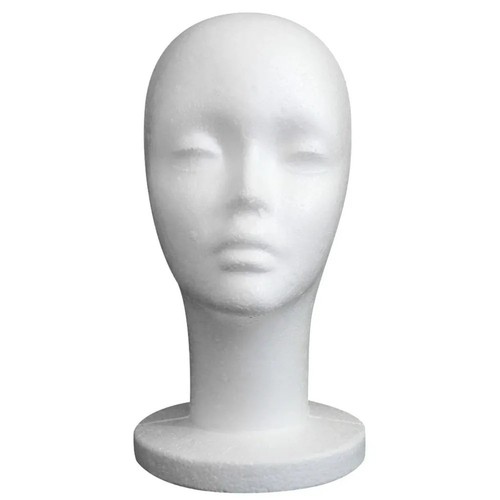 Polystyrene foam head dummy - polystyrene,