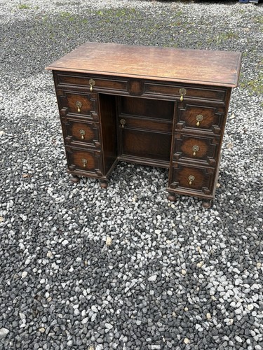 Jacobean style kneehole desk - jacobean,