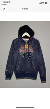 Vintage Red Bull Fox 2000s Y2k Travis Pastrana Zip Up Hoodie Men’s Size S Blue