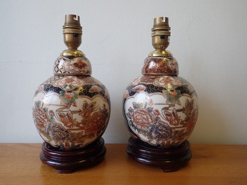 Pair oriental ginger jar - oriental,