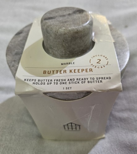 Marble butter keeper warm gray - keeper,