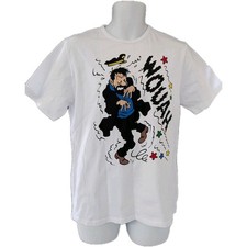 Official Tintin Captain Haddock T-Shirt Sz M Moulinsart Belgium New Without Tags
