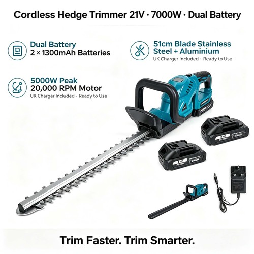 Cordless hedge trimmer - cordless, 7000w