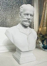 ЛФЗ Lomonosov LFZ Porcelain Bust Figurine Pyotr I Tchaikovsky Russian Vintage 