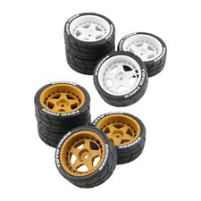 4Pcs RC Wheel Rim and Rubber